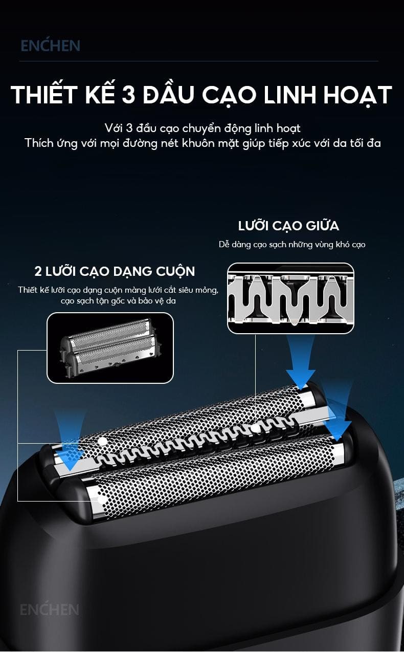 máy cạo râu enchen