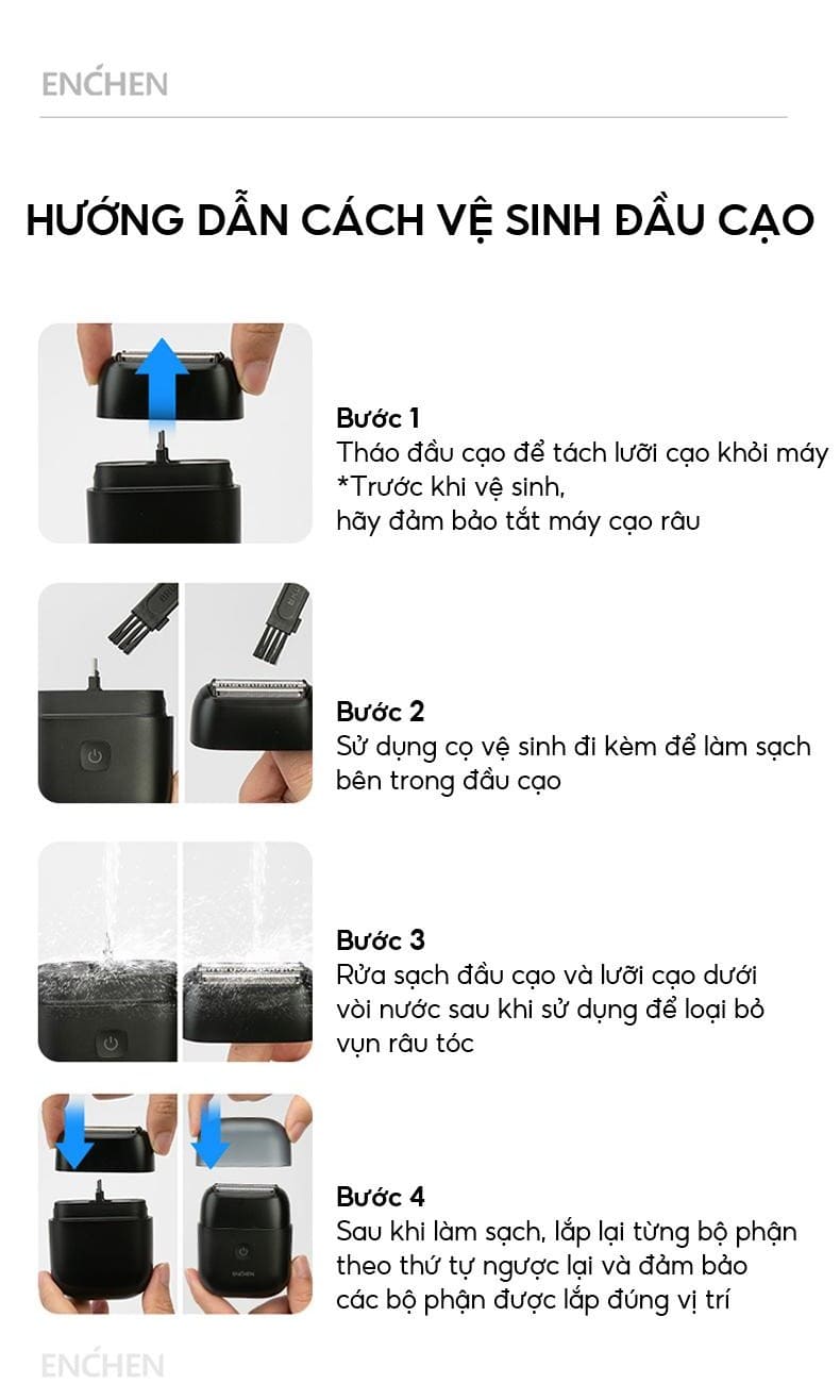 máy cạo râu enchen ms002